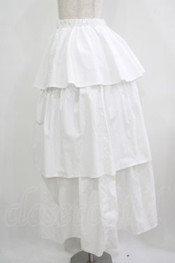 画像2: F&A / ギャザーティアードロングスカート Free OFF WHITE H-25-08-19-032-LO-SK-NS-ZH