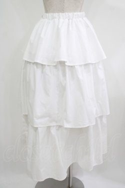 画像3: F&A / ギャザーティアードロングスカート Free OFF WHITE H-25-08-19-032-LO-SK-NS-ZH