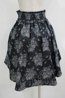 画像3: axes femme / 燕×薔薇柄デニムスカート M ブラック H-25-08-19-035-AX-SK-NS-ZH