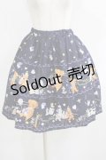 Physical Drop / ハンドメイドギャザースカート（くまのハッピーマーチ裾柄） Free ネイビー H-25-08-19-036-LO-SK-NS-ZH