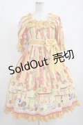 metamorphose / 【プラスサイズ】いろどり花てまり フリルワンピース プラスサイズ たんぽぽ H-25-08-19-004-ME-OP-NS-ZH