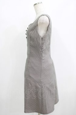 画像4: Fi.n.t / スカラップ使いレイヤードチェックワンピース Free BLACK×GY H-25-08-19-038-CA-OP-NS-ZH
