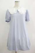 Ank Rouge / はしごレースリボンカットワンピース M サックス H-25-08-19-039-CA-OP-NS-ZH