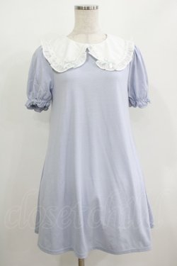 画像1: Ank Rouge / はしごレースリボンカットワンピース M サックス H-25-08-19-039-CA-OP-NS-ZH