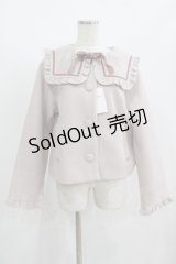 m petit by misako / AM*セーラーショートコート LL ピンク H-25-08-19-041-LO-CO-NS-ZT-C050