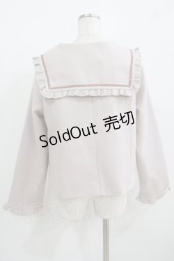 画像3: m petit by misako / AM*セーラーショートコート LL ピンク H-25-08-19-041-LO-CO-NS-ZT-C050