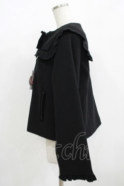 画像2: m petit by misako / AM*セーラーショートコート LL ブラック H-25-08-19-042-LO-CO-NS-ZH