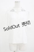 an another angelus / カンパニュラ刺繍衿ブラウス Free OFF WHITE H-25-08-19-049-CA-BL-NS-ZH