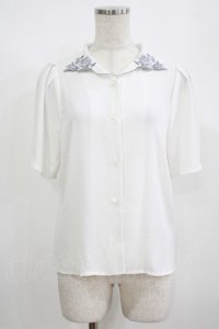 an another angelus / カンパニュラ刺繍衿ブラウス Free OFF WHITE H-25-08-19-049-CA-BL-NS-ZH