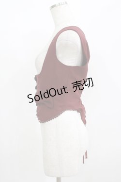 画像2: Innocent World / リボンビスチェ M ボルドー H-25-08-19-053-IW-TO-NS-ZH