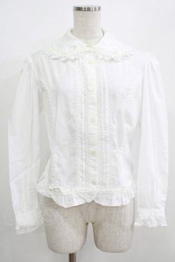 画像1: metamorphose / はしごレースブラウス Free オフ H-25-08-19-057-ME-BL-NS-ZH