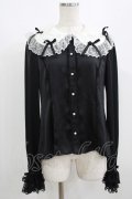 Angelic Pretty / Airy Frillブラウス Free ブラック H-25-08-19-059-AP-BL-NS-ZH