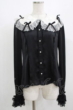 画像1: Angelic Pretty / Airy Frillブラウス Free ブラック H-25-08-19-059-AP-BL-NS-ZH