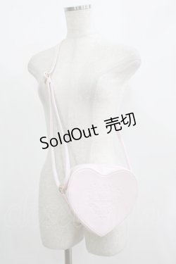 画像1: BABY,THE STARS SHINE BRIGHT / BABYオリジナル型押しハートポシェット  ピンク H-25-08-19-061-BA-BG-NS-ZH