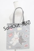 PINK HOUSE / LeSportsac × PINK HOUSE PH Gingham Check Rabbits LARGE EMERALD TOTE  ブラック H-25-08-19-062-LO-BG-NS-ZH