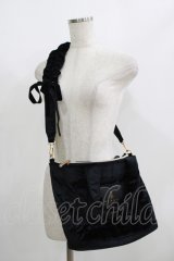 m petit by misako / NINA'Sコラボベロアリボン2wayバッグ  ブラック H-25-08-19-063-LO-BG-NS-ZH