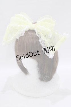 画像1: Angelic Pretty / フリルシースルーカチューシャ  イエロー H-25-08-19-079-AP-AC-NS-ZH