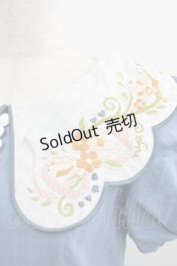 画像4: Nya Nya（海外ロリータブランド） / Utopian Apple Paradise刺繍カラーワンピース S ブルー H-25-08-19-007-LO-OP-NS-ZH