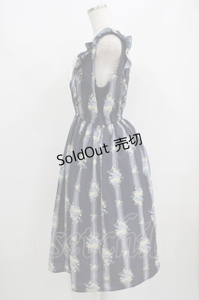 画像2: axes femme / 花柄ワンピース M ネイビー H-25-08-19-011-AX-OP-NS-ZH (2)