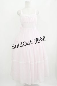 Lovely Tency / 眞白ありすコラボ/ティアードジャンパースカート LL ピンク H-25-08-19-012-GO-OP-NS-ZH