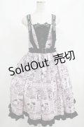 metamorphose / 【プラスサイズ】いたずら黒猫Wanted! サスペンダージャンパースカート プラスサイズ ピンク H-25-08-19-002-ME-OP-NS-ZH