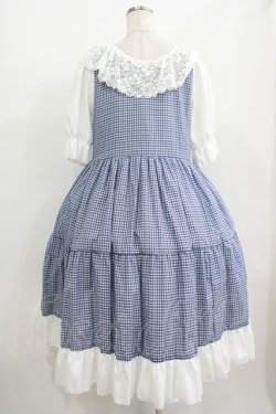 画像3: marcHenTica / チェックティアードワンピース Free ブルー H-25-08-19-016-LO-OP-NS-ZH