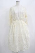 axes femme / キャミワンピ付きレースチュニ M 生成り H-25-08-19-020-AX-OP-NS-ZH