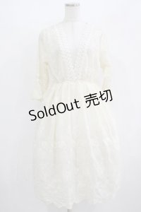 axes femme / キャミワンピ付きレースチュニ M 生成り H-25-08-19-020-AX-OP-NS-ZH