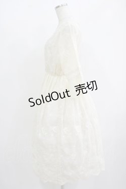 画像2: axes femme / キャミワンピ付きレースチュニ M 生成り H-25-08-19-020-AX-OP-NS-ZH