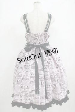 画像3: metamorphose / 【プラスサイズ】いたずら黒猫Wanted! サスペンダージャンパースカート プラスサイズ ピンク H-25-08-19-002-ME-OP-NS-ZH