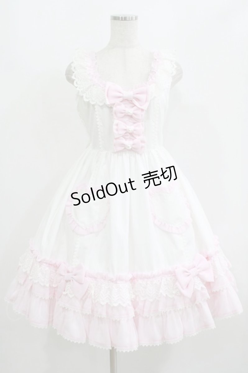 画像1: Angelic Pretty / Powder Heartジャンパースカート Free オフ/ピンク H-25-08-20-001-AP-OP-NS-ZH (1)