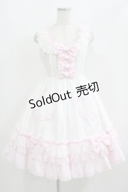 画像1: Angelic Pretty / Powder Heartジャンパースカート Free オフ/ピンク H-25-08-20-001-AP-OP-NS-ZH