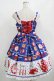 画像3: Angelic Pretty / French Cafe 切替ジャンパースカートSet Free ブルー H-25-08-20-003-AP-OP-NS-ZH