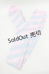 Angelic Pretty / MELODY TOYSオーバーニー  ピンク/サックス H-25-08-20-029-AP-ZA-NS-ZH