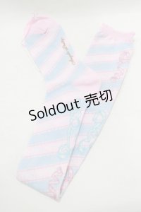 Angelic Pretty / MELODY TOYSオーバーニー  ピンク/サックス H-25-08-20-029-AP-ZA-NS-ZH