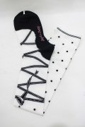 Angelic Pretty / トゥシューズ風オーバーニー  オフ/ブラック H-25-08-20-031-AP-ZA-NS-ZH