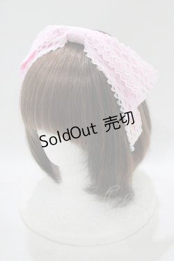 画像1: Angelic Pretty / Sweetトーションリボンカチューシャ  ピンク H-25-08-20-049-AP-AC-NS-ZH