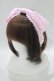 画像1: Angelic Pretty / Sweetトーションリボンカチューシャ  ピンク H-25-08-20-049-AP-AC-NS-ZH (1)