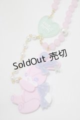 Angelic Pretty / Happyリリカルバニーネックレス  ピンク H-25-08-20-063-AP-AC-NS-ZH