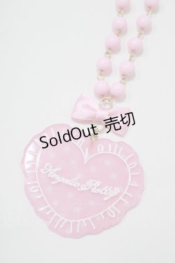 画像1: Angelic Pretty / ドットLovely Heartクッションネックレス  ピンク H-25-08-20-065-AP-AC-NS-ZH