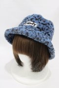 Candy Stripper / FUR BUCKETハット  ブルー H-25-08-20-1001-PU-AC-KB-ZH