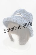 Candy Stripper / FUR BUCKETハット  ブルー H-25-08-20-1001-PU-AC-KB-ZH