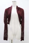 Rozen Kavalier / バック刺繍ボレロ  ボルドー H-25-08-20-1041-OO-TO-KB-ZH