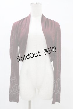画像1: Rozen Kavalier / バック刺繍ボレロ  ボルドー H-25-08-20-1041-OO-TO-KB-ZH