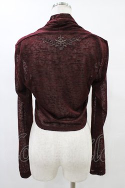 画像2: Rozen Kavalier / バック刺繍ボレロ  ボルドー H-25-08-20-1041-OO-TO-KB-ZH