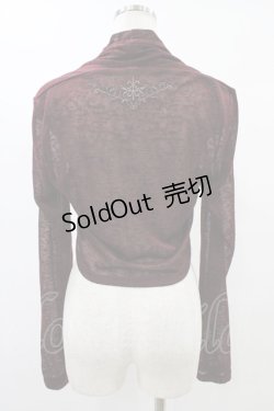 画像2: Rozen Kavalier / バック刺繍ボレロ  ボルドー H-25-08-20-1041-OO-TO-KB-ZH
