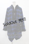 ALGONQUINS / ライナー付チェックコート  黒×青 H-25-08-20-1046-AL-CO-KB-ZH