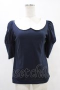 MILK / ロングパフTee  ネイビー H-25-08-20-1047-ML-TO-KB-ZH