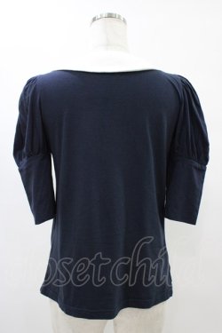 画像2: MILK / ロングパフTee  ネイビー H-25-08-20-1047-ML-TO-KB-ZH