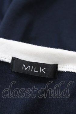 画像3: MILK / ロングパフTee  ネイビー H-25-08-20-1047-ML-TO-KB-ZH